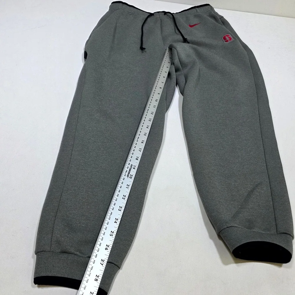 Nike Stanford University Sweatpants Mens L Gray Dri-FIT Joggers NCAA Training